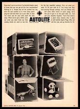 1961 Autolite Spark Plugs Silverware Set Roller Skate TV Trays Premiums Print Ad picture
