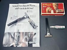 Vintage SCHICK  Injector TYPE L Single Edge Razor + Blades New In Mail Gift Box picture