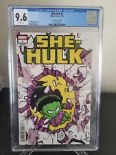 SHE-HULK #1 CGC 9.6 GRADED 2022 MARVEL COMICS SKOTTIE YOUNG BABY VARIANT COVER picture