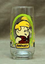 1986 ~ Barney ~ Flintstone Kids Hanna-Barbera glass ~ Pizza Hut ~ 6