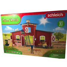SCHLEICH Farm World Large Barn Animals Cow Pig Kitty Stall 42606 TOY Ages 5-12 picture