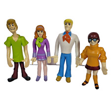 VTG  1999 Hanna-Barbera Shaggy, Daphne, Fred, Velma Bendy Figures frm Scooby-Doo picture