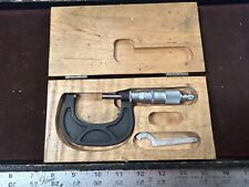 MACHINIST TpCb TOOL LATHE MILL Scherr Tumico 1 - 2 Micrometer with Carbide Faces picture