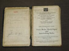 VINTAGE 1929 BURLINGTON ROUTE LINES OPERATING DEPT CODE OF RULES TRAIN BOOK  picture
