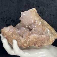 5-1/2” Quality Natural Lavender Pink Amethyst Quartz Crystal Cluster Healing picture