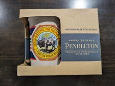 Pendleton Woolen Mills Yellowstone National Park Ceramic Mug NEW In Box 18 oz picture