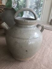 ANTIQUE FRENCH Clay WINE/WATER VESSEL, c.1890-1910 picture