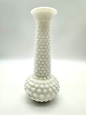 Vintage White Milk Glass “E.O. Brody” 7.5” Hobnail Bud Vase picture