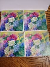 Hydrangea Coasters By Thirstystone Set of 4 Sandstone  picture