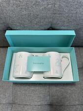 Tiffany & Co. Ampersand & Design White Mug Cup Pair Set in box picture