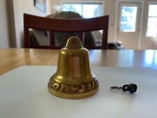 Vintage Solid Brass Swedish Bell / GOD JUL (Merry Christmas) picture