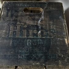 Vintage Hires RJ Root beer Wood Case Box Toledo Ohio Sturdy Bilt picture