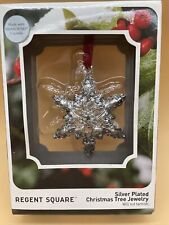 Christmas Tree Jewelry Swarovski Crystal 2 Side/Handcraft Non Tarnish Sil.Plated picture
