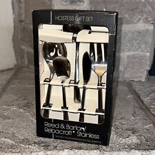 New Reed & Barton Rebacraft Stainless Steel Hostess Serving 5pc Set Vintage picture