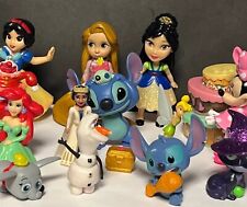 16 Piece Disney TOY Lot-Repunzal, Mulan, Stitch & Tinker Bell, Ariel, Dumbo picture