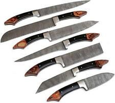 7 PIECES OF BEAUTIFULL CUSTOM HANDMADE DAMASCUS STEEL KITCHEN CHEF KNIVES  picture