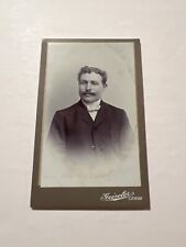 VTG CDV Photo Handsome Male with Mustache made in Germany picture