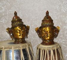 Beautiful Lord Mask Statue Brass Parvati Mahadev Face Festival Decor EK83 picture