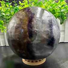 1770g Natural golden Fluorit Quartz Sphere Crystal Energy Ball Reiki Healing Gem picture