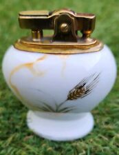 Vintage Lefton China ceramic Cigarette lighter gold #40111 3