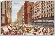 Vtg Post Card State Street Chicago ILL. C42 picture