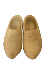 Vintage Wooden Sculpture carved Handmade Shape Shoes picture