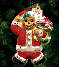 NEW Christopher Radko Santa Red Multi-Color Glass Christmas Ornament 5