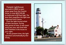 Fenwick Island, Delaware - Fenwick Lighthouse - Vintage Postcard 4x6 - Unposted picture