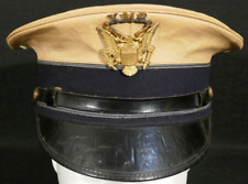 WWII US Army ROTC Xavier Military Marching Band Musician Service Visor Hat XMB picture