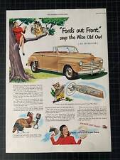 Vintage 1947 Ford Print Ad picture