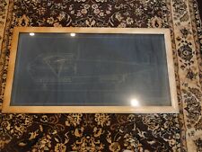 Vintage Large Framed 1930 Airplane Blueprint Alberto Ambruso picture