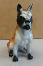 MCM Vintage Porcelain BOXER Dog Statue Figurine BONE CHINA Made in Japan picture