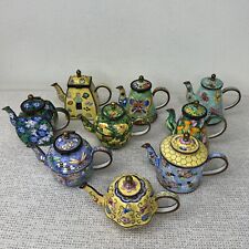 Kevin Chen Miniature Teapots Variety You Choose Porcelain Enamel Hand Painted picture