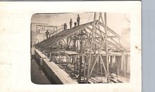 BUILDING CONSTRUCTION watertown wi real photo postcard rppc wisconsin history picture