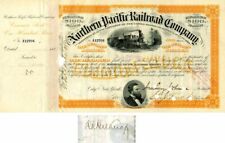 Northern Pacific Railroad Co. issued to and signed by R.L. Belknap - Autographed picture