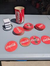 2002 Coca Cola Coasters in a Can 79 Paper Coasters Soda Collectible  picture