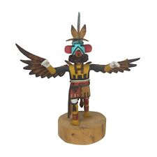 Hopi Eagle Kachina Katsina Native American Signed Joseph Duwyenie Wood 8.5