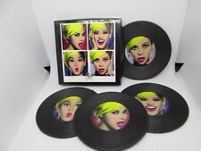 Beyonce Vinyl Coaster set of 4 with Box, Pepsi Promotional VHTF picture