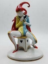 Goebel Harlequin The Court Jester Joker Porcelain Figurine w Box 16 569 21 picture