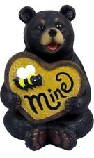 Ebros Bee My Honey Black Bear with Honeycomb Heart Be Mine Figurine 6