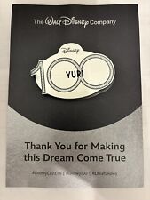 Disney 100 Anniversary Cast Member Name Tag Badge Silver “ YURI”Brand New Rare picture
