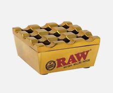 Raw Gold Metal Ashtray picture