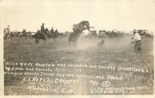 Postcard RPPC 1931 South Dakota Mclaughlin Cowboy Rodeo Mid West Photo SD24-443 picture