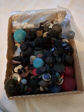 3 Lbs Vintage And Antique Fabric Covered Buttons Mixed picture