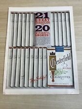 Chesterfield King Cigarettes Tobacco 1961 Vintage Print Ad Lige Magazine picture