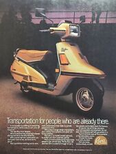 Yamaha Riva Scooter Gold European Styling 1980's Vintage Print Ad **Read** picture