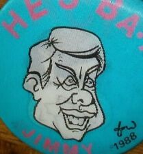 Vintage 1988 President Jimmy Carter Smile Dukakis Lenticular Flasher Pin Button picture