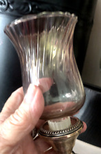 New PARTYLITE ROSE RIDGE  PEGLITE Glass Votive CANDLEHOLDER Cup PINK 1 picture