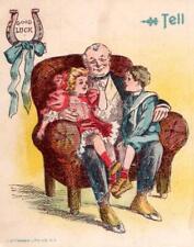 Pre-1906 J OTTMANN LITHO CO TELL US ABOUT SANTA CLAUS CHILDREN ON GRANDPA'S LAP picture