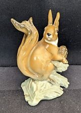Hutschenreuther Porcelain Figurine Squirrel w/Pine Cone Design Hans Achtziger picture